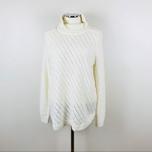 Lou & Grey | Wool/Alpaca Tunic Turtleneck Sweater